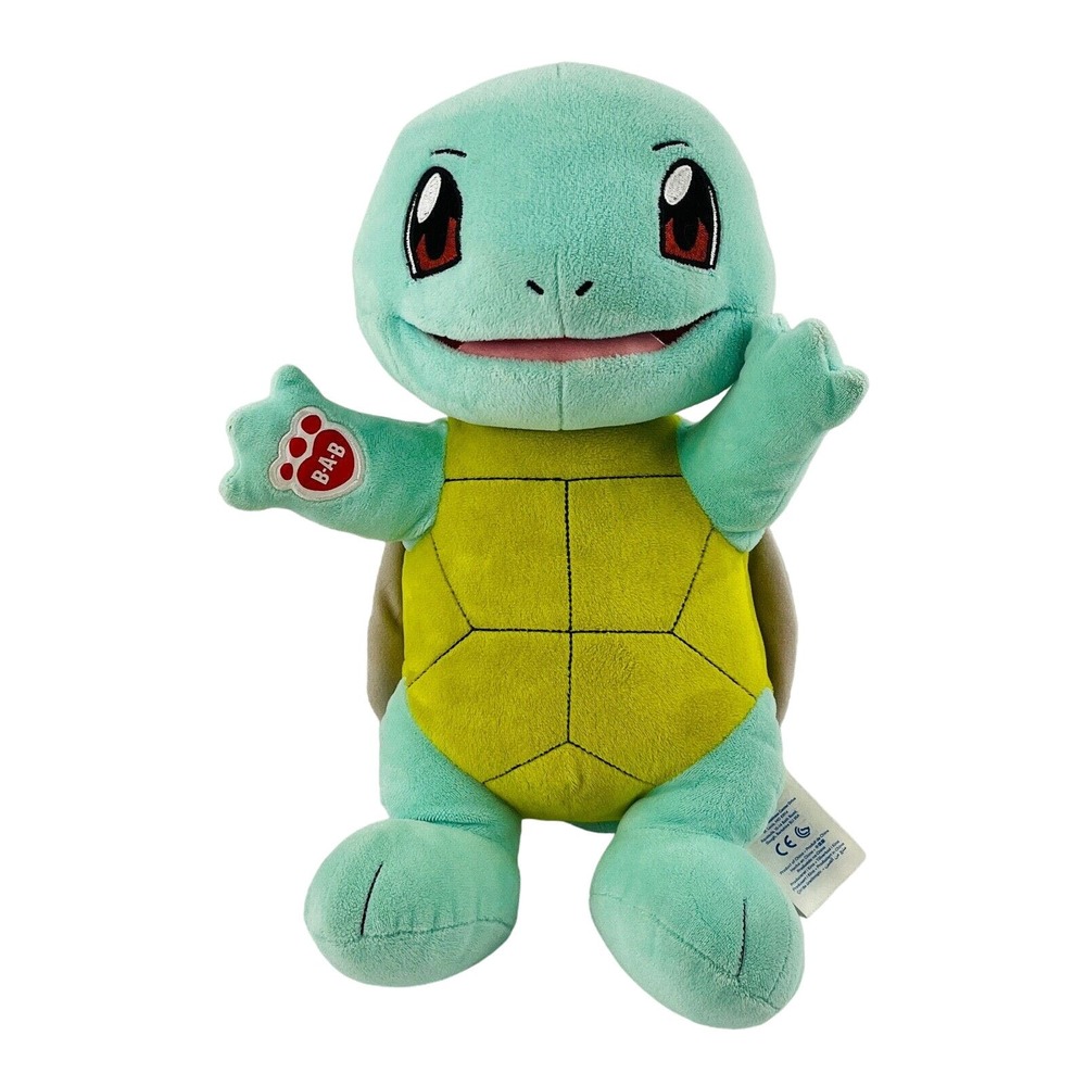 Build A Bear Squirtle Pokemon Plush 14" Stuffed Animal 2017 Non-Working Sound